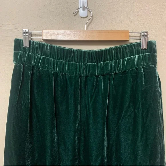 J.Crew Velvet Pull-On Skirt Green Size Medium NWT New - Picture 7 of 15